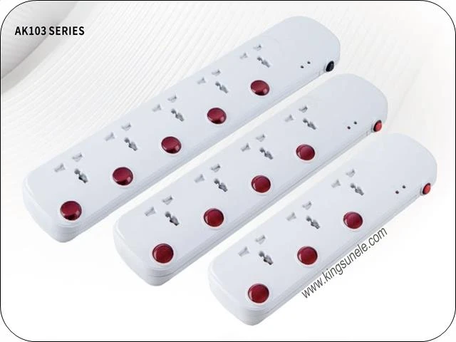 Extension Socket 5 Gang ülekoormus kaitstud kodukasutamine