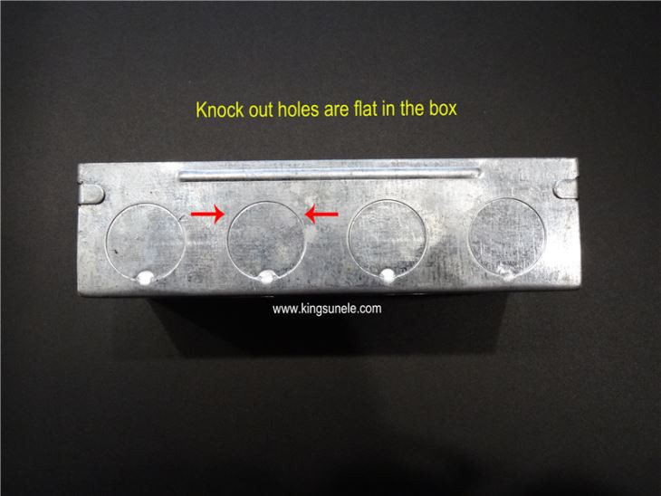 3 Gang Metal Joint Box